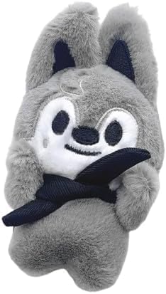 SKLTN Wolf Chan (Stray-Kids) Plüsch Schlüsselanhänger Cartoon Rucksack Telefon Anhänger 8cm von SKLTN