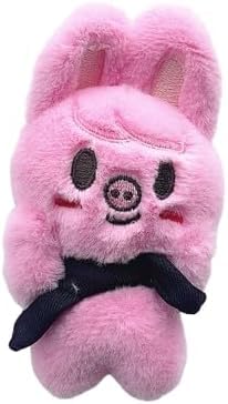 SKLTN Stray-Kids Plüsch Schlüsselanhänger 'ATE' Stil Cartoon Schlüsselanhänger für Stay Fans, Dwaekki, Rosa, 8-10 cm SKLTN Stray-Kids Plüsch Schlüsselanhänger 'ATE' Stil Cartoon Schlüsselanhänger für Stay Fans, Dwaekki, Rosa, 8-10 cm von SKLTN