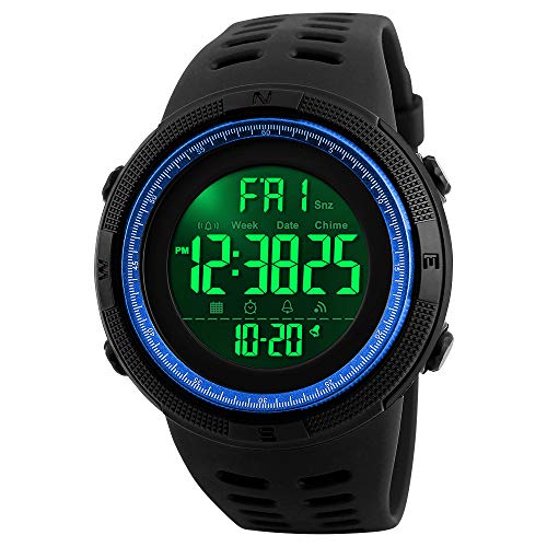 Herren Digital Sports Watch Military Wasserdichte Stoppuhr Countdown Auto Datum Alarm von SKMEI