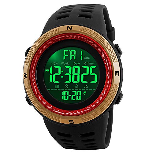 Herren Digital Sports Watch Military Wasserdichte Stoppuhr Countdown Auto Datum Alarm von SKMEI