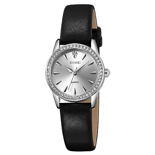 SKMEI Wasserdichte Damen-Armbanduhr, Armbanduhr für Damen, Mädchen, lässig, analog, Quarz-Uhren für Frauen, 2086SISI, Classic von SKMEI