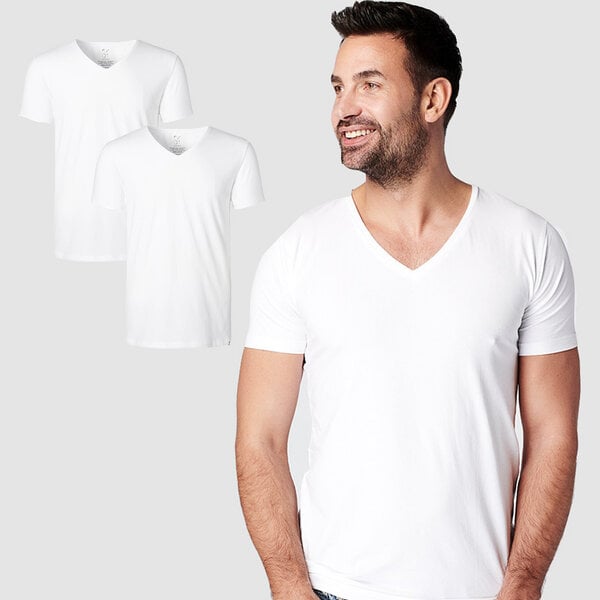 SKOT Fashion Nachhaltige T-Shirt 2-pack / Herren / V-neck / Weiß oder Schwarz von SKOT Fashion