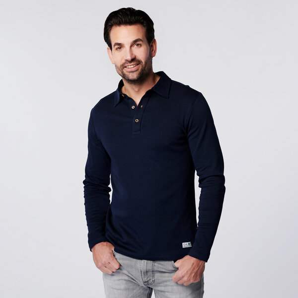 SKOT Fashion SKOT Nachhaltiges Langarm Poloshirt Herren - Slim Fit von SKOT Fashion