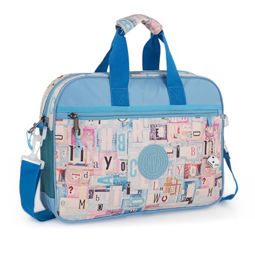 SKPAT - Arkentasche Kinder - Aktenkoffer Schule mit Verstellbarem, Abnehmbarem Schultergurt - Hochwertige und Elegante Kinder Aktenkoffer - Laptoptasche 133306, Blau von SKPAT