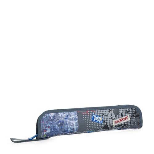 SKPAT - Federmäppchen - Schulmäppchen Mäppchen - Perfekt gestaltetes Schlamppermäppchen für den täglichen gebrauch - Federmappe Mäppchen, Grau von SKPAT