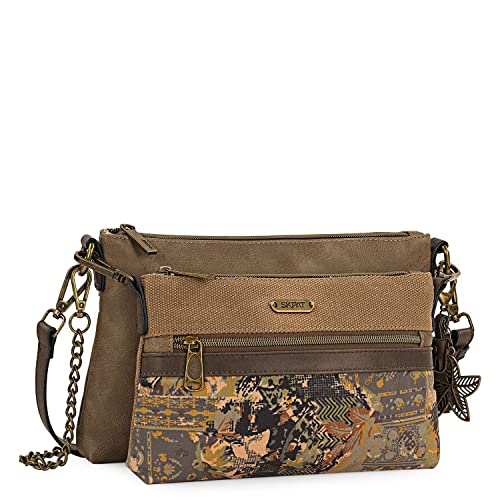 SKPAT - Handtasche Damen Umhängetasche Damen Klein & Stilvoll Handtasche Damen Umhängetasche Crossbody Bag Damen 312790, Braun von SKPAT