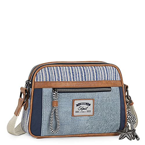 SKPAT - Handtasche Damen Umhängetasche Damen Klein & Stilvoll Handtasche Damen Umhängetasche Crossbody Bag Damen 314483, Blau von SKPAT