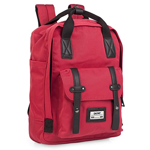 SKPAT - Backpack - Rucksack. Rucksäcke für Schule, Arbeit & Freizeit - Rucksack Wasserdicht. Entdecken Sie unsere vielfältige Auswahl an wasserdichten Daypacks. Rucksäcke, Rot von SKPAT