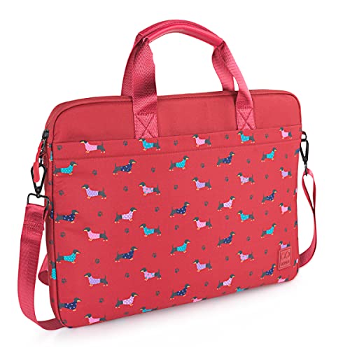 SKPAT - Laptoptasche - Frauen Laptoptasche. Businesstasche. Aktentasche und Schultertasche in einem - Business Taschen Damen. Handtasche Damen Umhängetasche, Rot von SKPAT