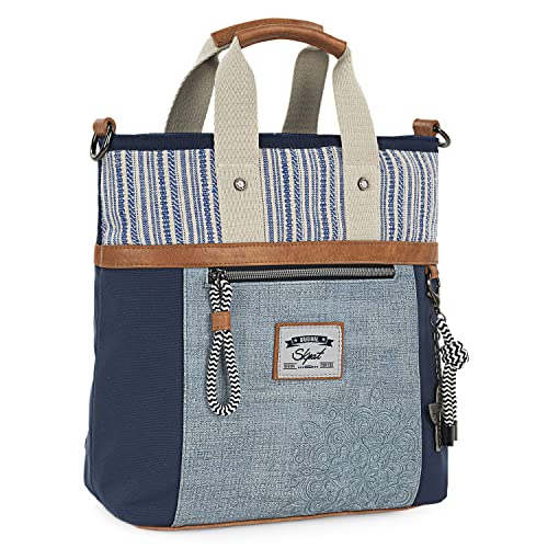 SKPAT - Taschen Rucksack für Damen, lässiger Damen-Rucksack, Kleiner Damen-Rucksack, Diebstahlschutz, Damen-Rucksack, 314499, blau, Leicht,Robust von SKPAT