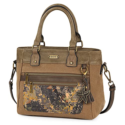 SKPAT - Handtasche Damen Umhängetasche - Handtaschen Damen Mittelgross mit verstellbarem riemen - Umhängetasche Damen hergestellt aus hochwertigem material - Dauerhaft Damen-Umhãngetaschen, Braun von SKPAT
