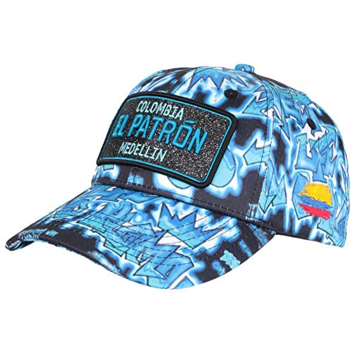 El Patron Baseball Cap Blau Medellin Streetwear Fashion Colombia – Unisex Gr. Einheitsgröße, blau von SKR