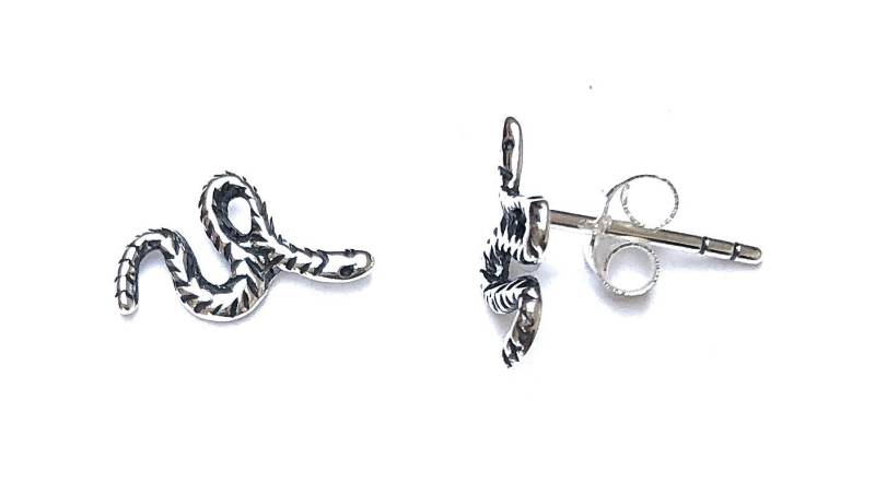 925 Sterling Silber Kleine Kobra Schlange Ohrstecker von SKSilverJewellery