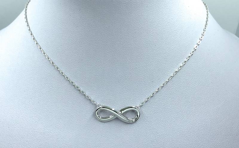 sterling Silber Infinity Anhänger Halskette Freundschaft Liebe Geschenk von SKSilverJewellery