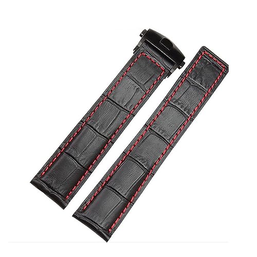 SKXMOD Echtleder-Armband, 19 mm, 20 mm, 22 m, für Tag Heuer, Herren-Armbanduhren, Zubehör, Faltschnalle, Leder-Uhrenarmband, 22 mm, Achat von SKXMOD