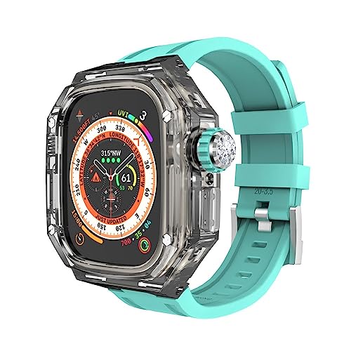 SKXMOD Modifikationsset für Uhrengehäuse und Uhrenarmband, für Apple Watch Ultra 49 mm, transparentes Mod-Kit, Sportarmband, für iWatch 49 mm Ultra Armband, FOR 49MM, Achat von SKXMOD