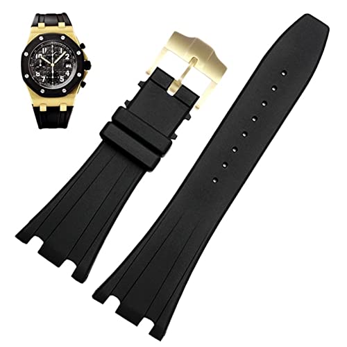 SKXMOD Uhrenarmband aus weichem Silikonkautschuk, 28 mm, für AP Royal Oak Uhrenarmband, 40 mm, 42 mm, Schwarz, 28mm, Achat SKXMOD Uhrenarmband aus weichem Silikonkautschuk, 28 mm, für AP Royal Oak Uhrenarmband, 40 mm, 42 mm, Schwarz, 28mm, Achat von SKXMOD