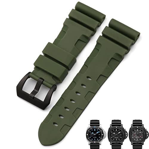 SKXMOD Uhrenarmband für Panerai Luminor PAM441 Uhrenarmband aus Naturgummi, 22 mm, 24 mm, 26 mm, wasserdicht, sportliches Uhrenarmband, Werkzeuge, 24 mm, Achat von SKXMOD