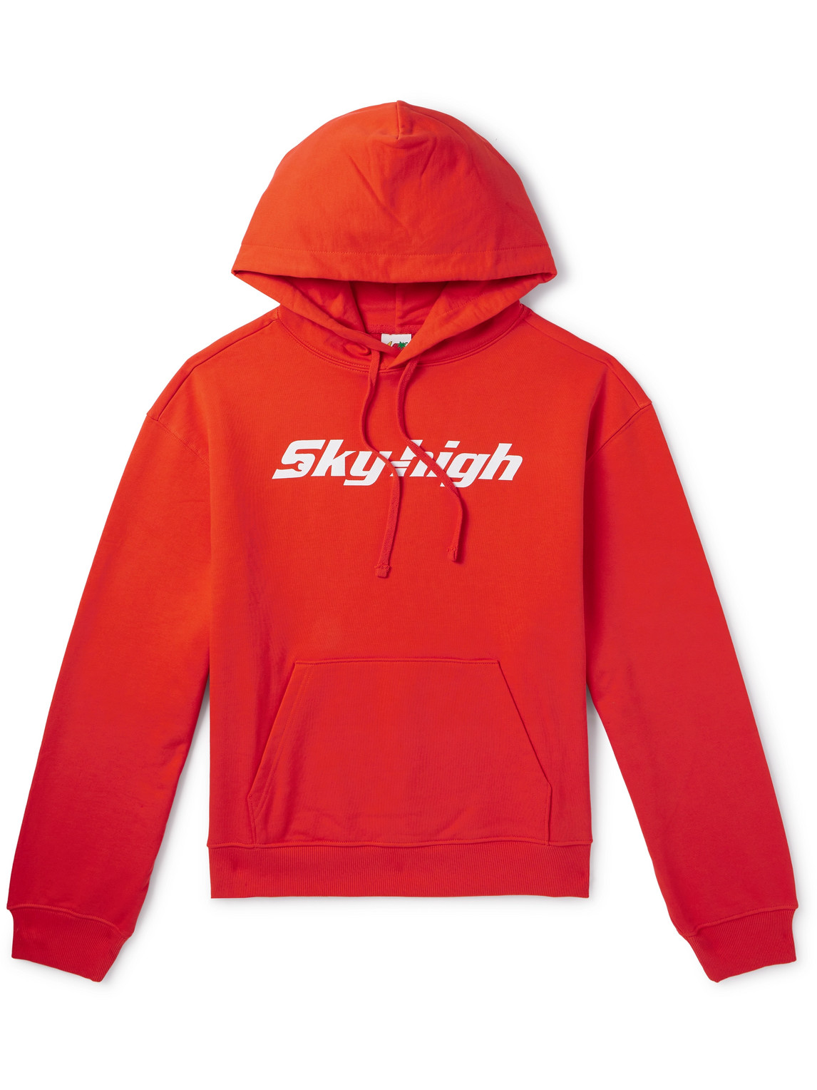 SKY HIGH FARM - Logo-Print Organic Cotton-Jersey Hoodie - Men - Red - XL von SKY HIGH FARM