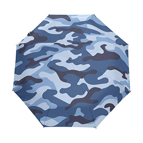 Compact Travel Regenschirm Military Camouflage Auto Open Close Regenschirm Windproof Anti-UV von SKYDA