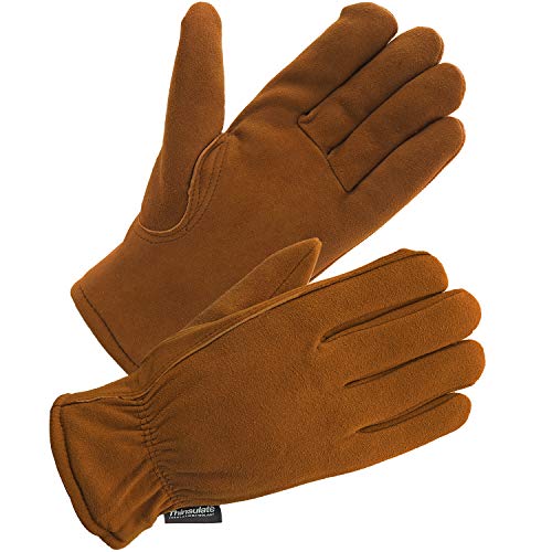 SKYDEER Winterhandschuhe mit Winddichtem, Weichem und Warmem Wildleder und 3M Thinsulate Isolierung (SD8673T/M) von SKYDEER