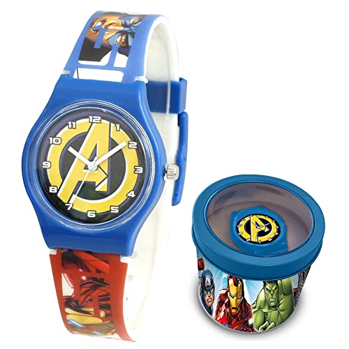 SKYLINE | Analoguhr für Kinder | Verstellbare Kinderarmbanduhr | Lernuhr | Mit Aluminium-Geschenkbox | Lustige Designs von SKYLINE