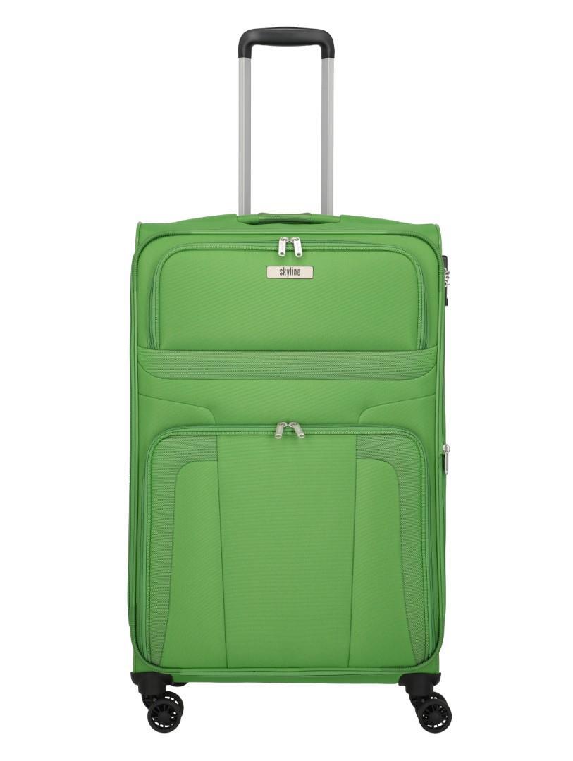 SKYLINE - ORLANDO 4Rad-Weichgepäcktrolley Trolley L Grün Grün - Gr. - L von SKYLINE