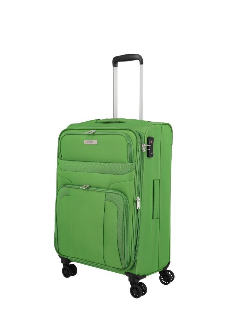 SKYLINE - ORLANDO 4Rad-Weichgepäcktrolley Trolley M Grün Grün - Gr. - M von SKYLINE
