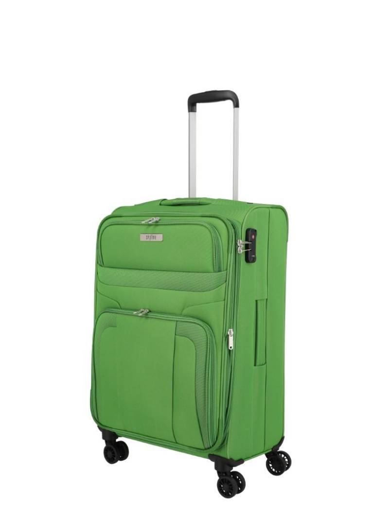 SKYLINE - ORLANDO 4Rad-Weichgepäcktrolley Trolley M Grün Grün - Gr. - M von SKYLINE