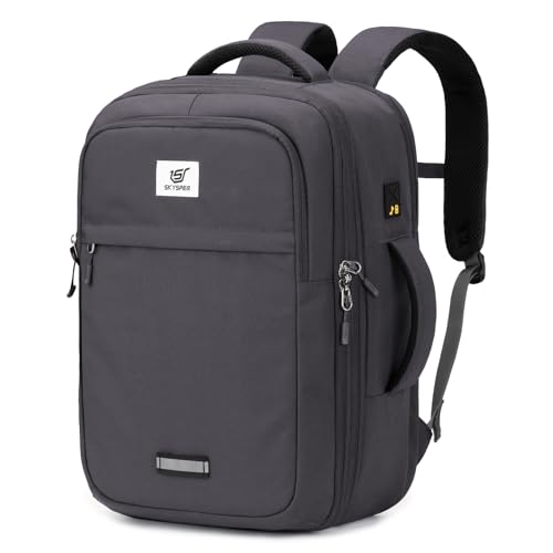 SKYSPER Handgepäck Rucksack Flugzeug 44×28×18.5 20L Klein Reiserucksack für Herren Damen Laptop Rucksack 16 Zoll für Business Arbeit Reise von SKYSPER