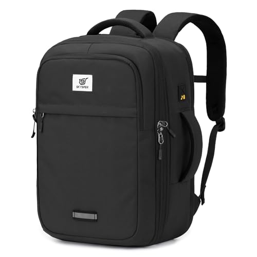 SKYSPER Handgepäck Rucksack Flugzeug 44×28×18.5 20L Klein Reiserucksack für Herren Damen Laptop Rucksack 16 Zoll für Business Arbeit Reise von SKYSPER