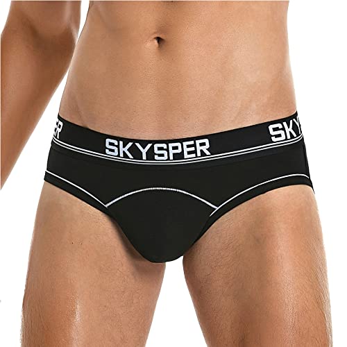 SKYSPER Herren Jockstrap Athletic Supporter für Herren Sexy Jockstrap Herrenunterwäsche, 24SK-Schwarz, Small von SKYSPER