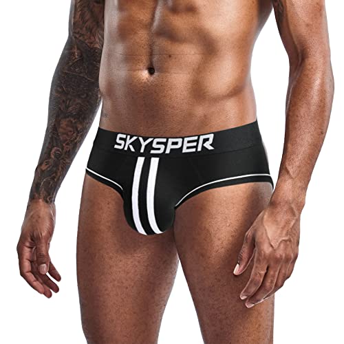 SKYSPER Herren Jockstrap Athletic Supporter für Herren Sexy Jockstrap Herrenunterwäsche, 29SK-Schwarz, XX-Large von SKYSPER