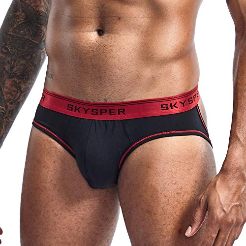 SKYSPER Herren Jockstrap Strings Tanga Boxersshorts Sexy Unterwäsche mit Bein Riemen Männer Sportunterwäsche Sport Unterhose von SKYSPER