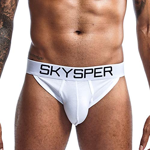 SKYSPER Herren Jockstrap Strings Tanga Boxersshorts Sexy Unterwäsche mit Bein Riemen Männer Sportunterwäsche Sport Unterhose von SKYSPER