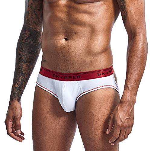 SKYSPER Herren Jockstrap Strings Tanga Boxersshorts Sexy Unterwäsche mit Bein Riemen Männer Sportunterwäsche Sport Unterhose von SKYSPER