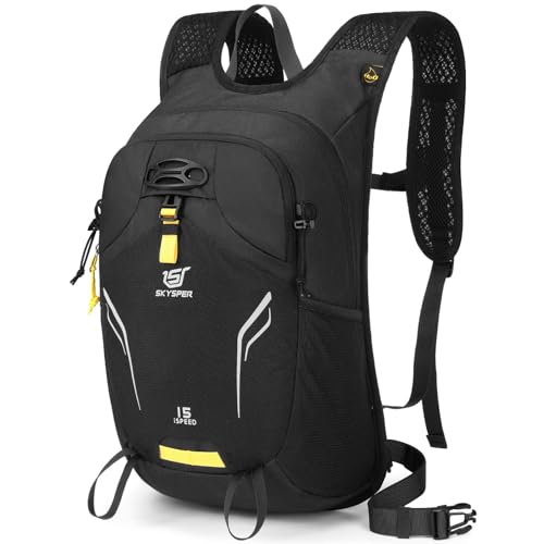 SKYSPER Kleiner Rucksack 15L – Tagesrucksack Wandern, Leichter Wanderrucksack & Fahrradrucksack für Damen und Herren Radfahren Wandern Outdoor Reisen von SKYSPER