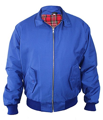 Skytex UK Harrington-Jacke Klassisch/Retro/Mod, in 10 Farben erhältlich, Größen XS-8XL Gr. Large, königsblau von SKYTEX UK