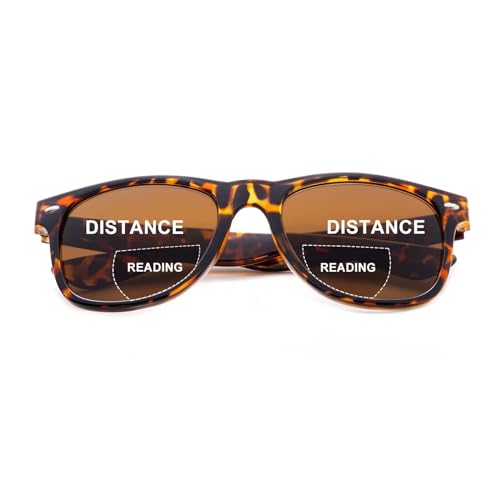 SKYWAY Bifokale Lesesonnenbrille für Damen Herren, Modische Klassische Lesebrille mit Federscharnier, UV400 Schutz, +2.0, Schildpatt SKYWAY Bifokale Lesesonnenbrille für Damen Herren, Modische Klassische Lesebrille mit Federscharnier, UV400 Schutz, +2.0, Schildpatt von SKYWAY
