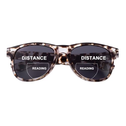 SKYWAY Bifokale Lesesonnenbrille für Damen Herren, Modische Klassische Lesebrille mit Federscharnier, UV400 Schutz Helles Schildpatt +2.0 SKYWAY Bifokale Lesesonnenbrille für Damen Herren, Modische Klassische Lesebrille mit Federscharnier, UV400 Schutz Helles Schildpatt +2.0 von SKYWAY