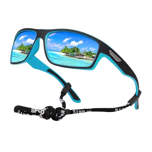 SKYWAY Polarisierte Sonnenbrille Herren, Sportbrille Fahrradbrille Herren Damen zum Baseball Laufen Radfahren Angeln Golfen UV400-Schutz Sonnenbrille von SKYWAY