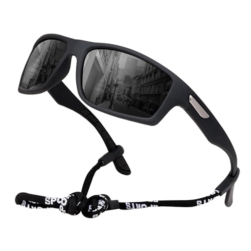 SKYWAY Polarisierte Sonnenbrille Herren, Sportbrille Fahrradbrille Herren Damen zum Baseball Laufen Radfahren Angeln Golfen UV400-Schutz Sonnenbrille von SKYWAY