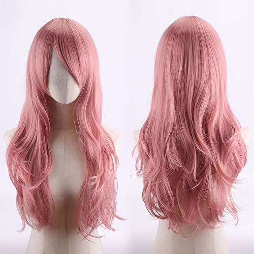 Halloween Fashion Christmas Party Dress Up Wig Cos Anime Wig Universal Multicolor 70Cm Long Curly Hair Micro Curly Cosplay Color:Jf70-09 von SKYXD