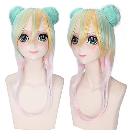 Halloween Fashion Christmas Party Dress Up Wig Cos Wig Lolita Wig Universal Long Curly Straight Short Hair Multi Color:Pl-127 von SKYXD