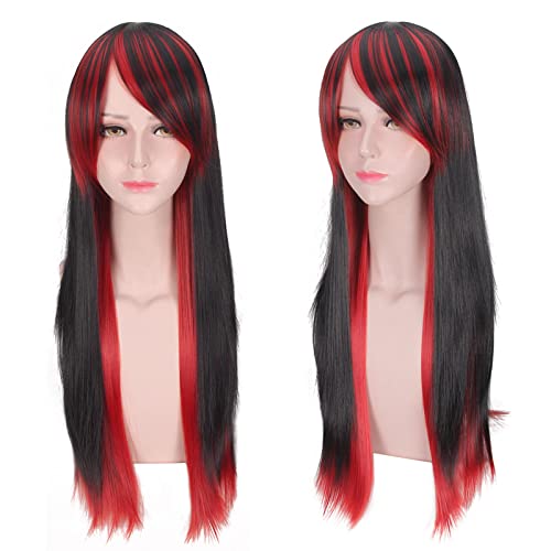 Halloween Fashion Christmas Party Dress Up Wig Cos Wig Lolita Wig Universal Long Curly Straight Short Hair Multi Color:Pl-821 von SKYXD