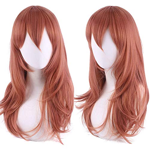 Halloween Fashion Christmas Party Dress Up Wig Cosplay Fake Generator Saw Man Chain Saw Man Angel Devil Dark Orange Anti-Warping 50Cm von SKYXD