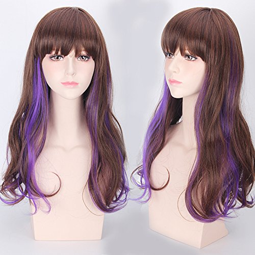 Halloween Fashion Christmas Party Dress Up Wig Soft Sister Daily Air Bangs Lolita Grandma Gray Gradient Cos Wig Pear Flower Head Color: Pl-519 von SKYXD