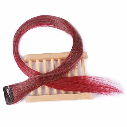 Halloween Fashion Christmas Party Dress Up Wig Wig Hair Piece, Real Hair Piece, Color Hair Piece, Gradient High Temperature Wire One-Piece Hair Piece Color: Gradient No. 9 von SKYXD