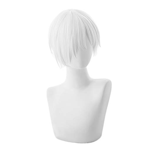 Hataraku Saibou Zellen bei der Arbeit U-1146 Kurze Perücke mit weißen Blutkörperchen Cosplay Kostüm Hitzebeständiges Kunsthaar Männer Frauen Perücken von SKYXD