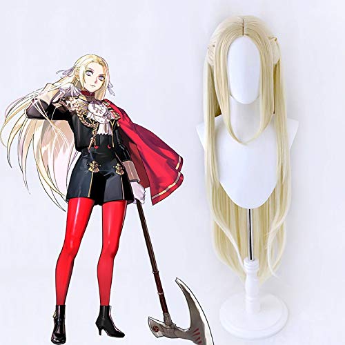 Spiel Feuer Emblem ThreeHouses Cosplay Perücken Edelgard Von Fresberg Cosplay Perücke Hitzebeständiges synthetisches Haarteil mit langen Haaren von SKYXD